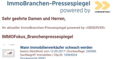 Observer startet Branchenpressespiegel