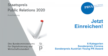 Staatspreis PR & Austrian Young PR Award 2020