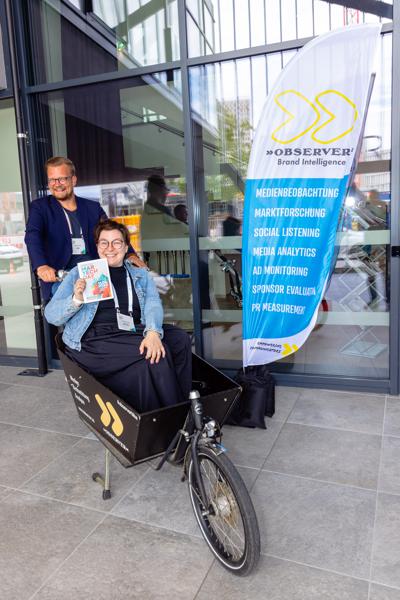 OBSERVER Lastenfahrrad beim Martech Day 2024